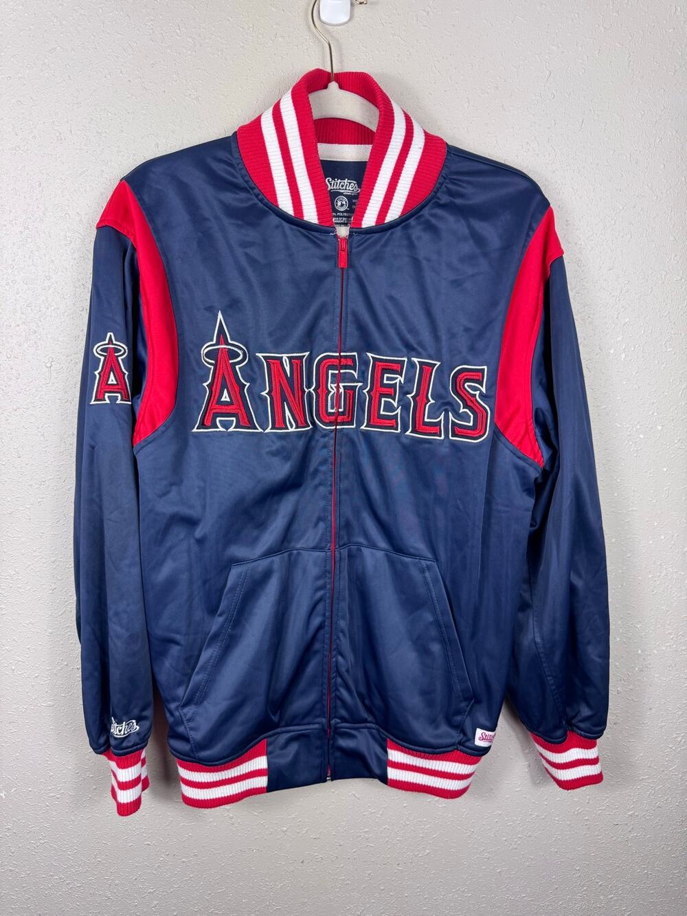 Vintage Stitches Anaheim Angels varsity-style zip jacket Size Small